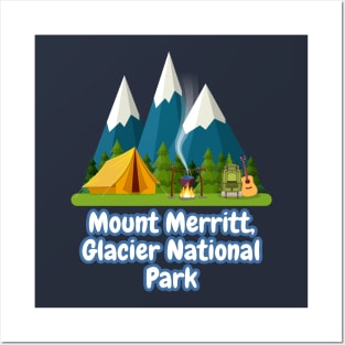Mount Merritt, Glacier National Park Posters and Art